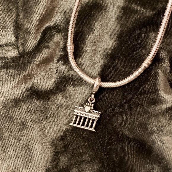 SALE! PANDORA Berlin Brandenburg Gate Dangle Charm Silver - Picture 9 of 13